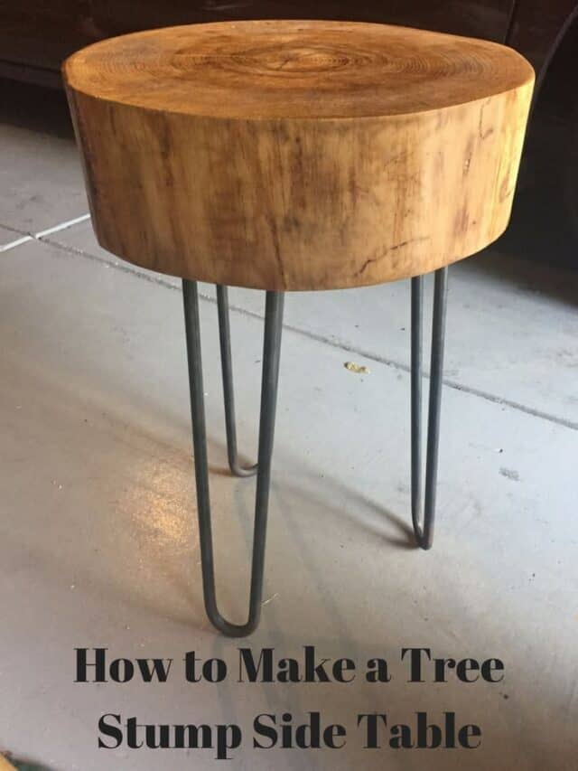 How to Make a Tree Slice Wood Table