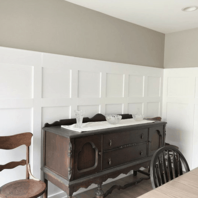 Today we are going over DIY Board and Batten in the Dining Room. After doing Board and Batten in the Stairwell I realized this was going to be quite a large project. Let's just say it did not disappoint! But man, what a difference it has made in the room. I think it looks FABULOUS!