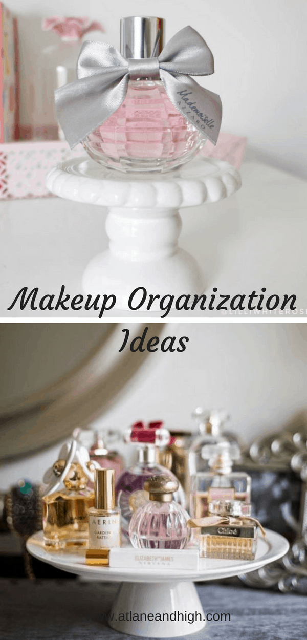Makeup Organization Ideas pin for Pinterest.