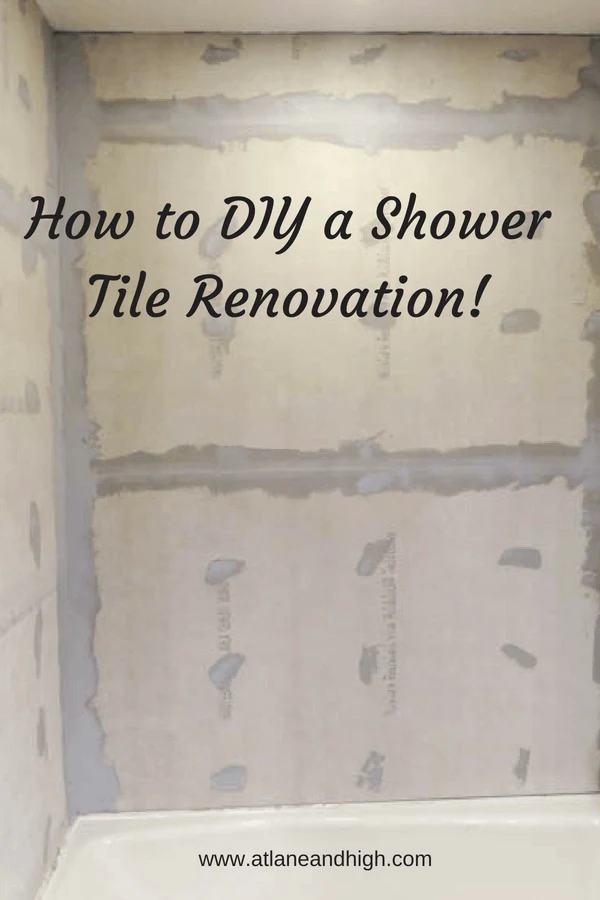 How to tile a shower pin for pinterest.