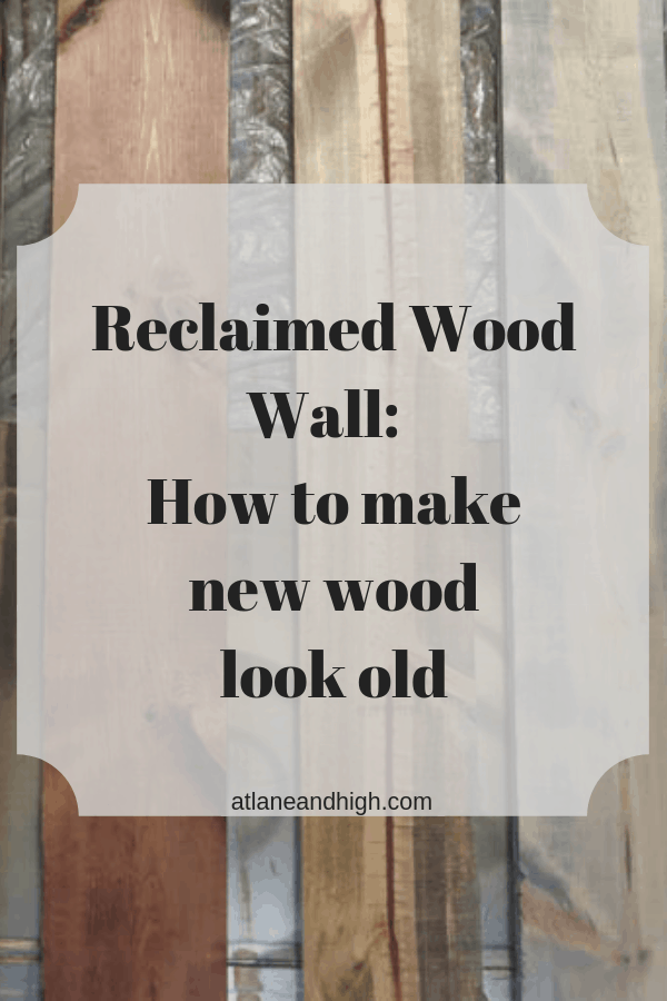 It's week 3 of the $100 Room Challenge and I am redoing the teen hangout space in our lower level. This week I started working on the reclaimed wood wall.