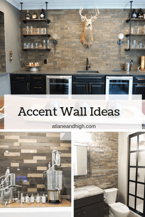 This is an example of different accent wall ideas.