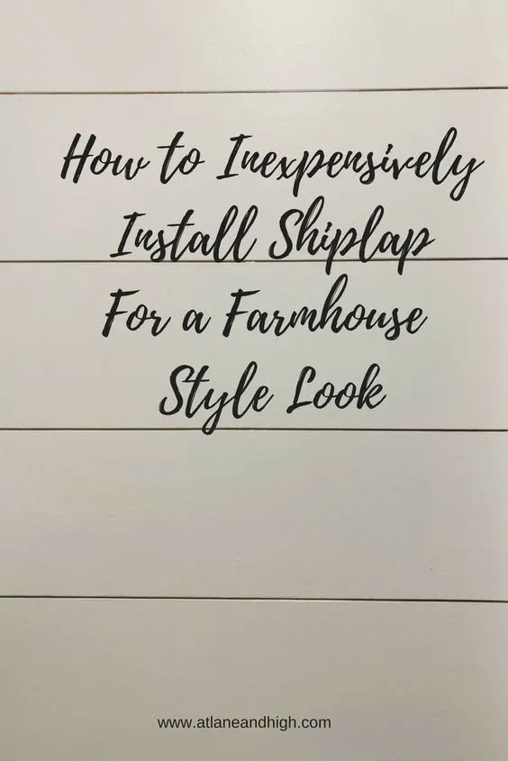 Pin for How to Inexpensively Install Shiplap