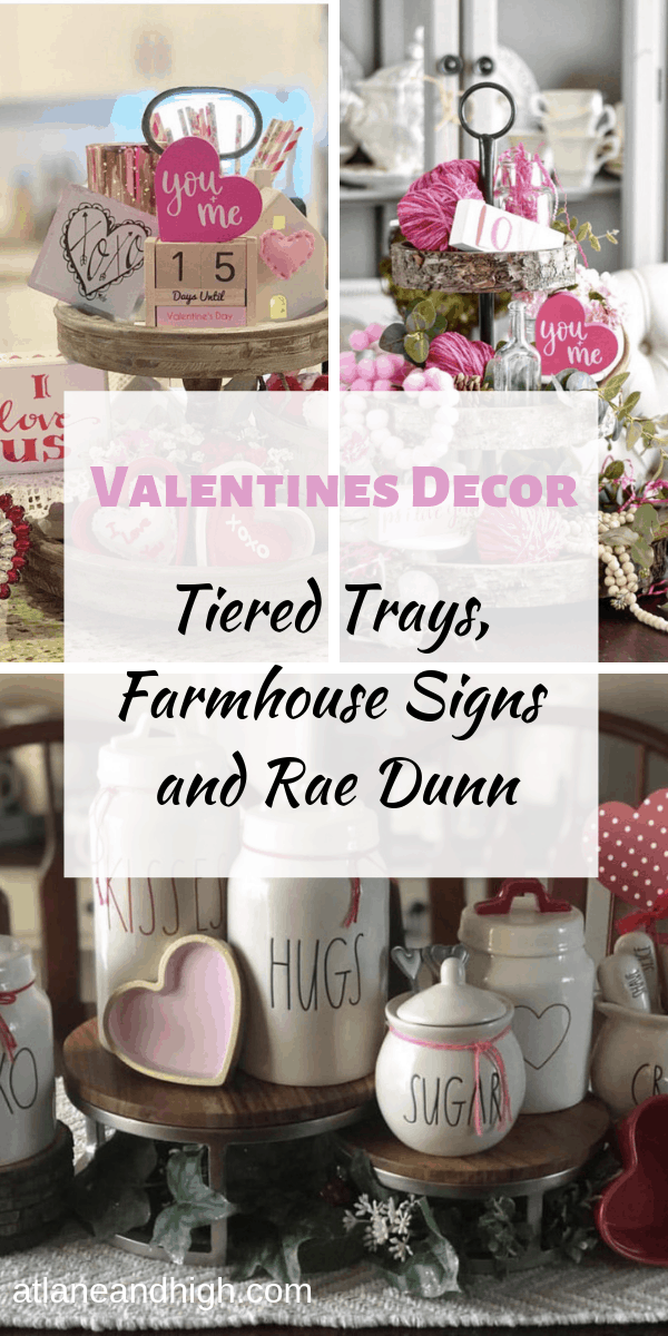 Valentines Day Decor Ideas pin for Pinterest.
