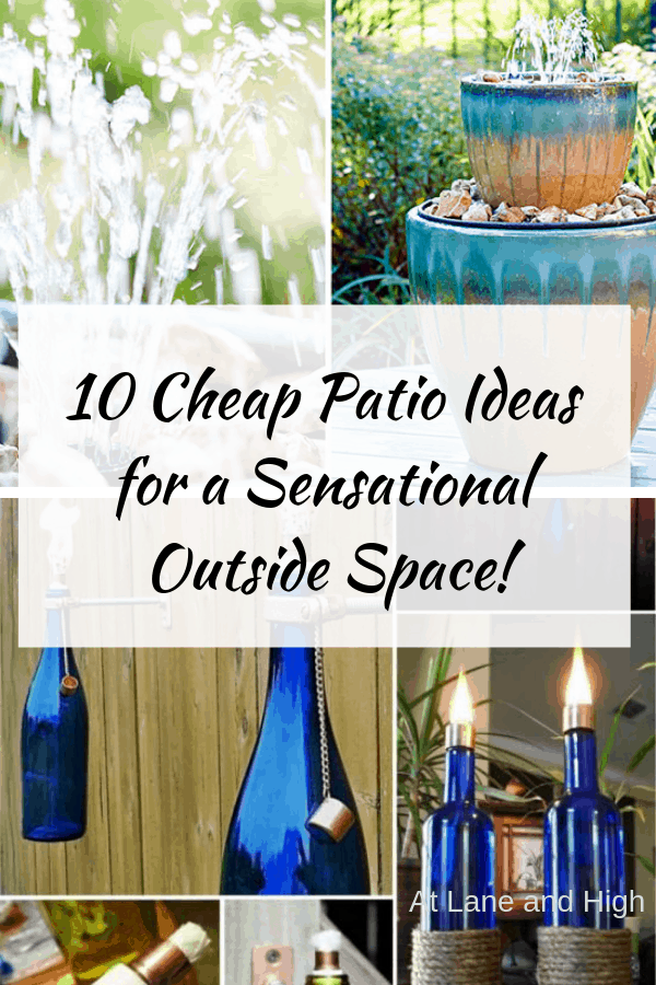 Cheap Patio ideas Pin for Pinterest