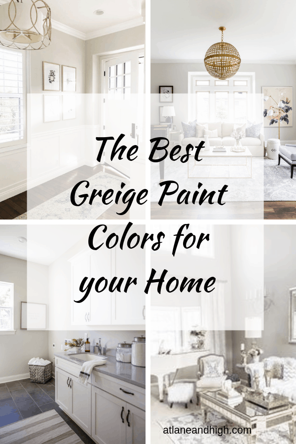 The Best Greige Paint colors pin