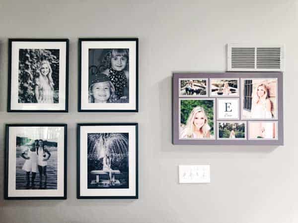This is a view of the right side, the black and whites and my youngest daughter's senior pictures.