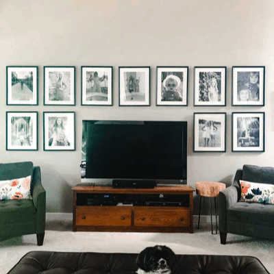 TV Gallery Wall:  How to Decorate Around a TV