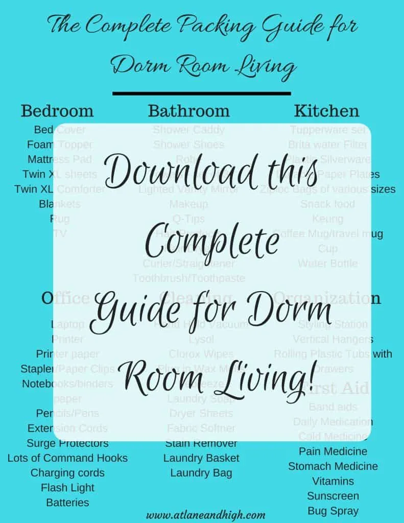 The complete Packing Guide for Dorm Room Living