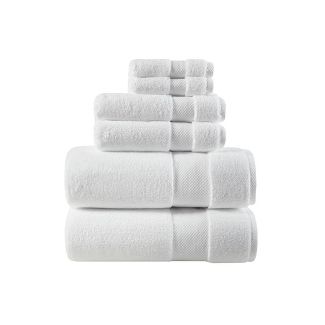 A bath towel set for home staging.