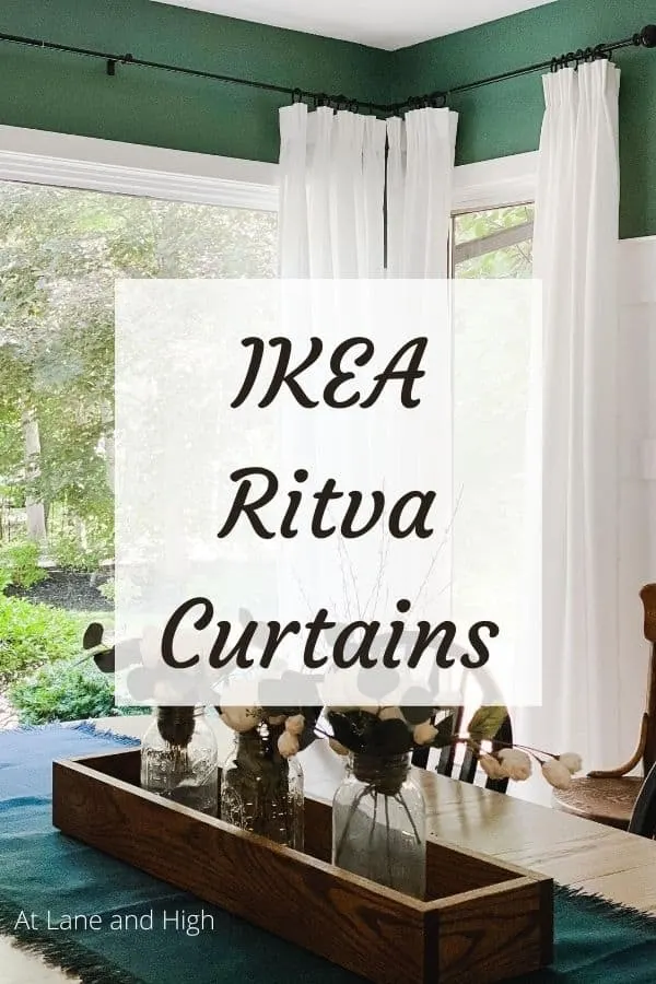 IKEA Ritva curtains pin for pinterest.