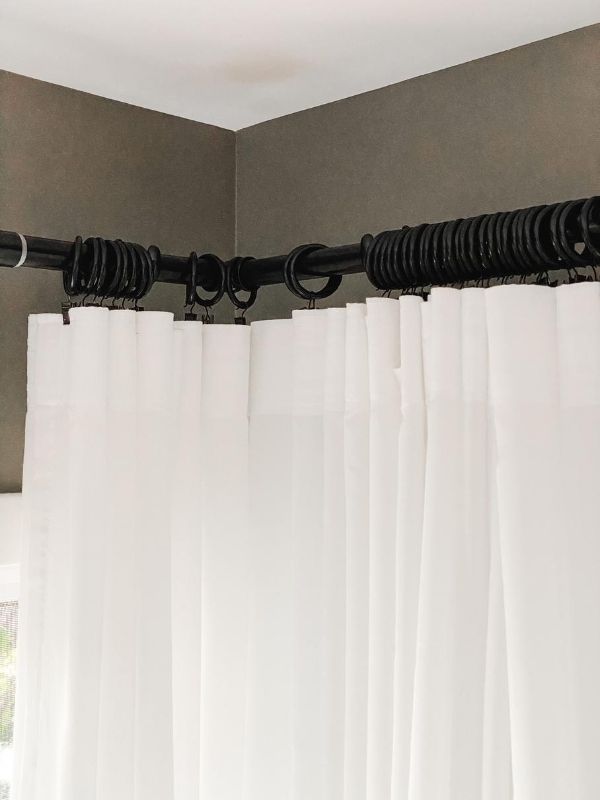 How to Pleat IKEA RITVA Curtains - Caitlin Marie Design