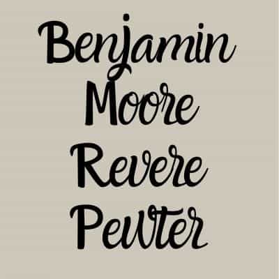 Revere Pewter Paint Color Review + Color Palette