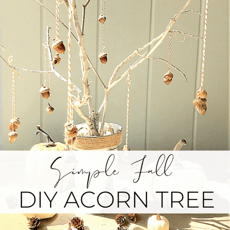 Image for Super Easy & Almost Free DIY Acorn Tree Fall Decor