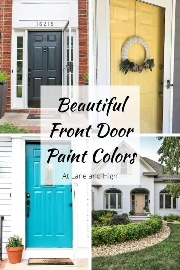 Front door paint colors pin for pinterest.