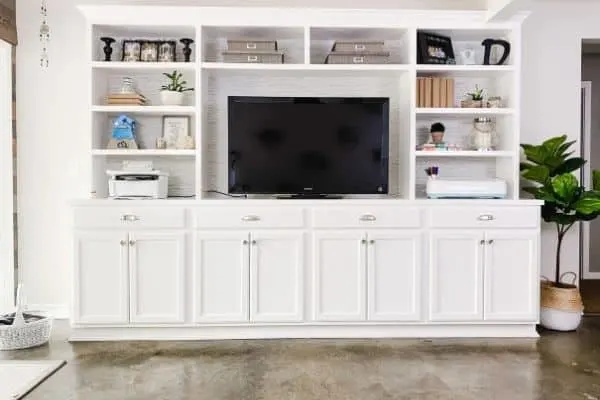 Diy Built Ins Using Big Box Cabinets, How To Create Custom Built Ins With Kitchen Cabinets