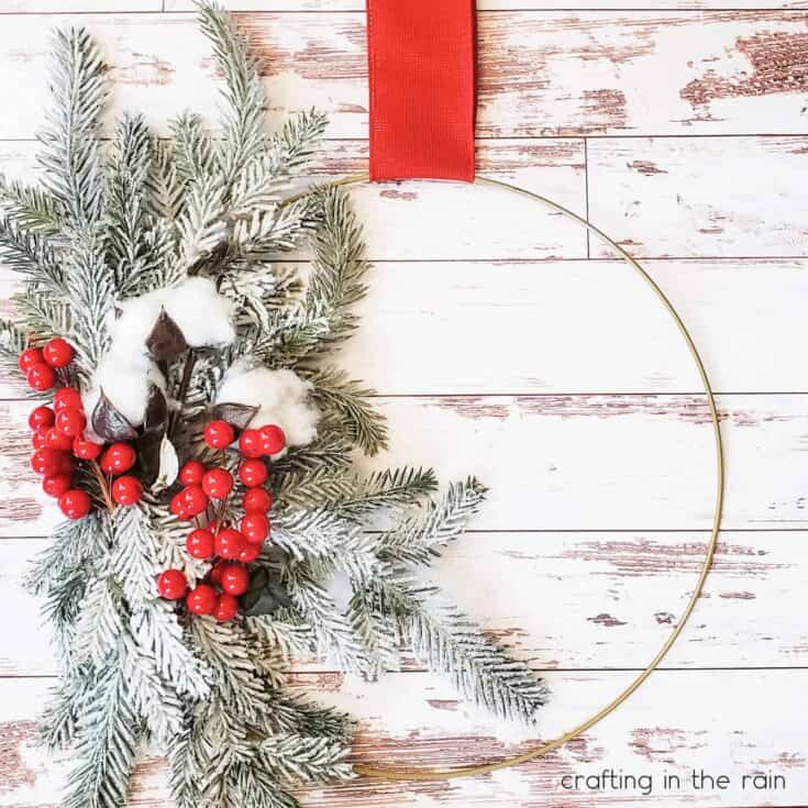 Image for Christmas Wire Hoop Wreath
