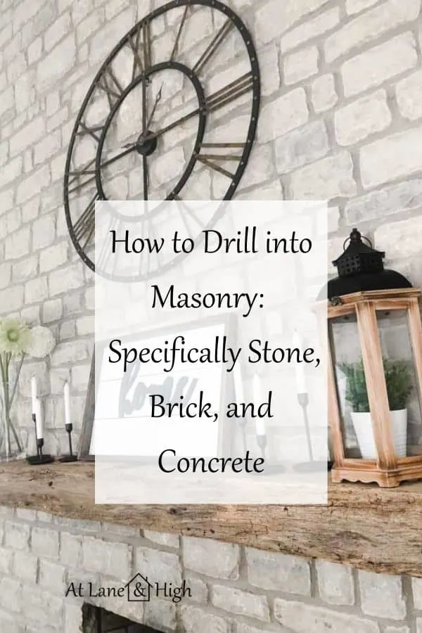 How to Drill into Masonry pin for Pinterest.