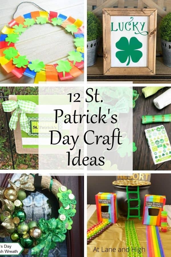 St. Patrick's Day Craft Ideas pin for Pinterest.