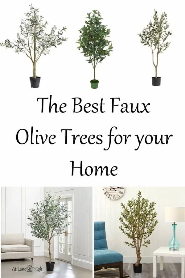 Best Faux Olive Trees pin for Pinterest.