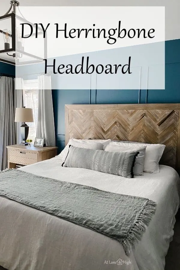 Diy Herringbone Headboard And New Bedding, Diy Herringbone Headboard Plans