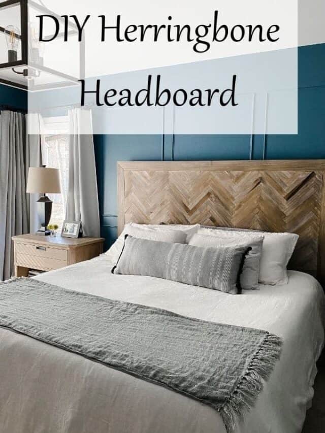 How to Make a Herringbone Headboard