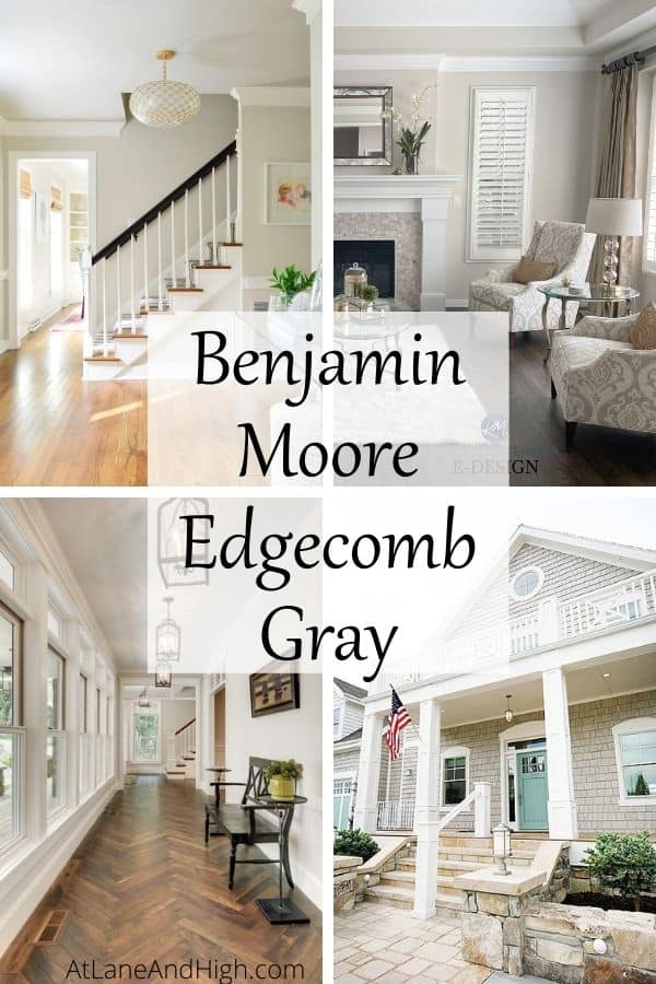 Benjamin Moore Edgecomb Gray pin for Pinterest.