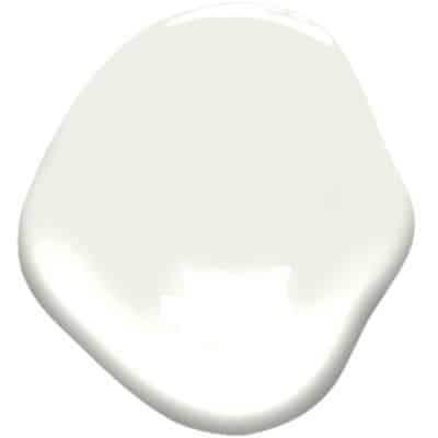 This is a paint swatch of Benjamin Moore White Dove.