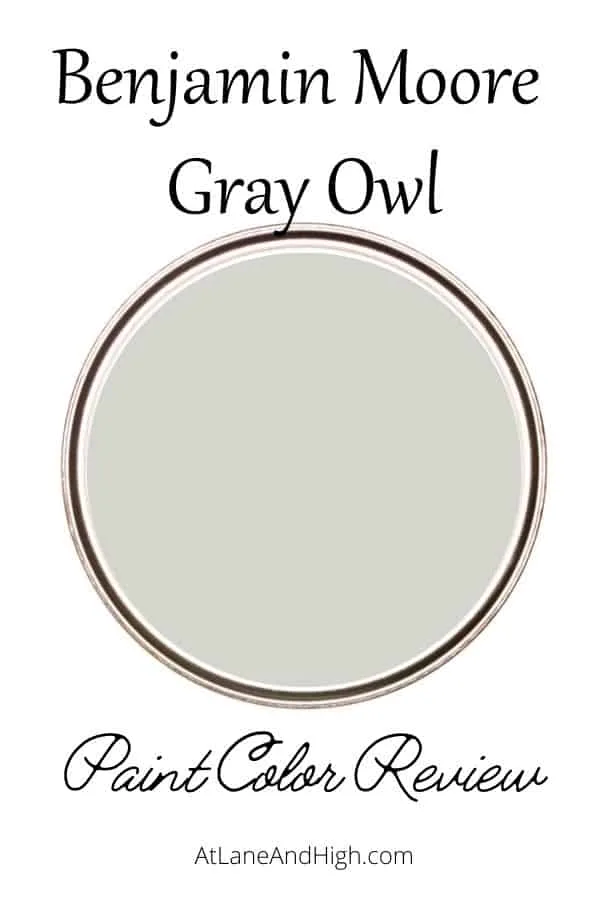 Benjamin Moore Gray Owl pin for Pinterest.