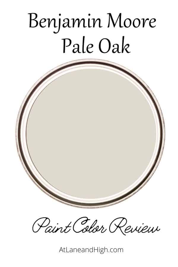 Benjamin Moore Pale Oak pin for Pinterest.