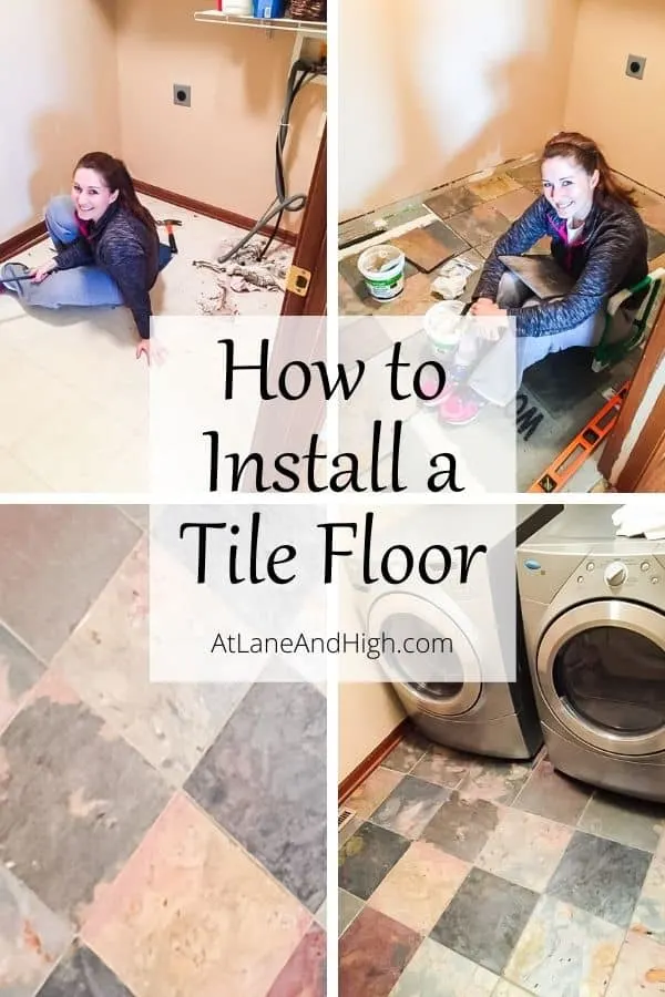 How to Install a Tile Floor Pin for Pinterest.