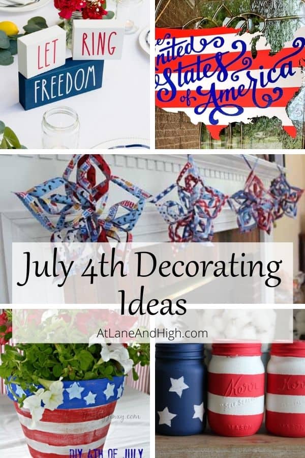 July 4th decorating ideas pin for pinterest.