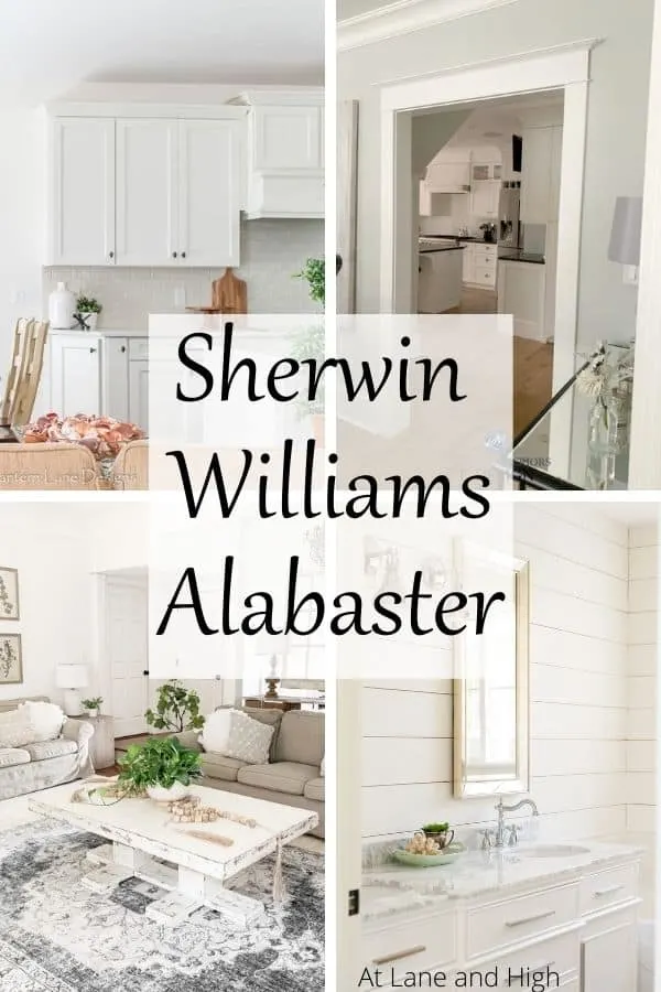 Sherwin Williams Alabaster pin for Pinterest.