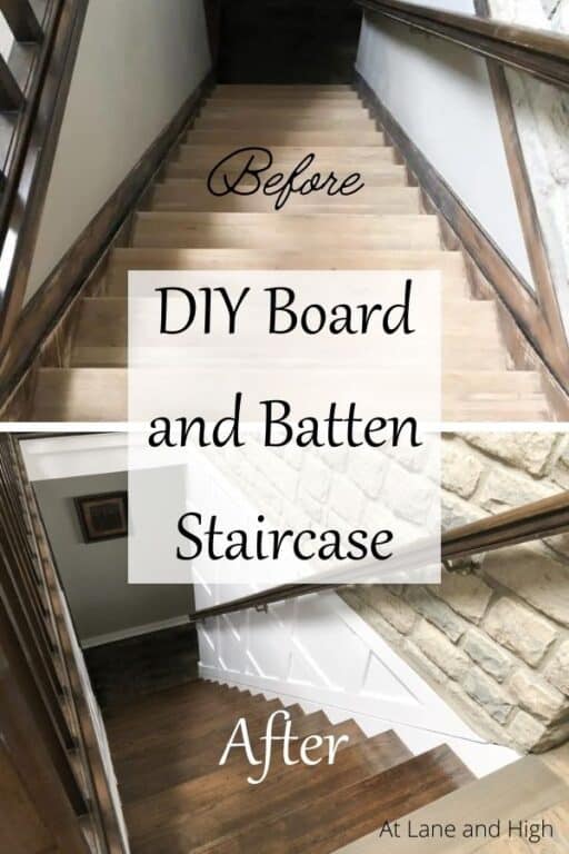 DIY Board and Batten Staircase