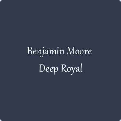 Benjamin Moore Deep Royal color swatch.