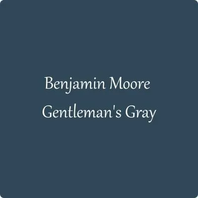 Benjamin Moore Gentleman's Gray color swatch.