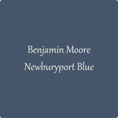 Benjamin Moore Newburyport Blue color swatch.