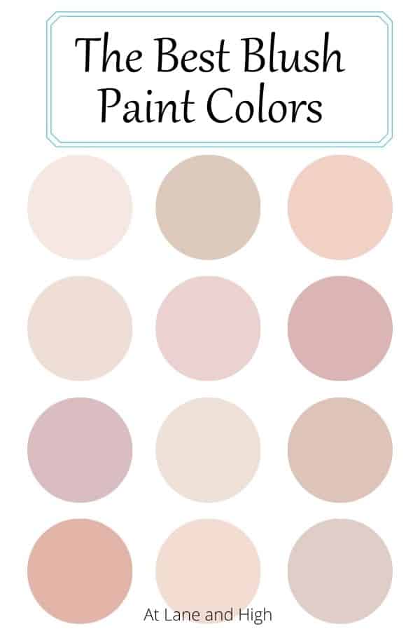 The Best Blush Paint Colors pin for Pinterest.