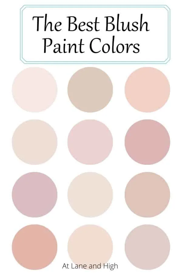 The Best Blush Paint Colors pin for Pinterest.