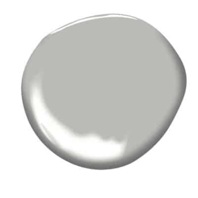 A swatch of Coventry Gray by Benjamin Moore.