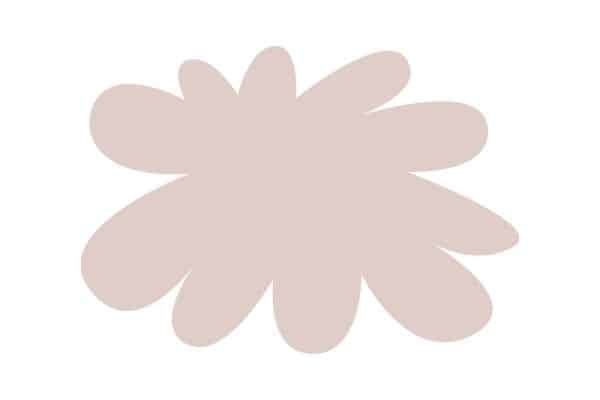 A swatch of Benjamin Moore Pale Cherry Blossom.