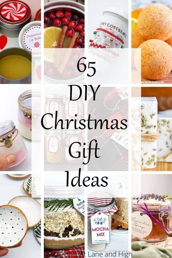 A grid of 12 images that are of diy Christmas gift ideas with text overlay.