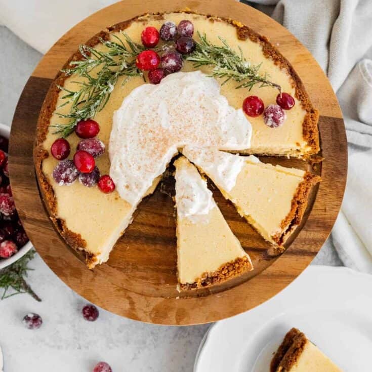 Image for Eggnog Cheesecake with Bourbon