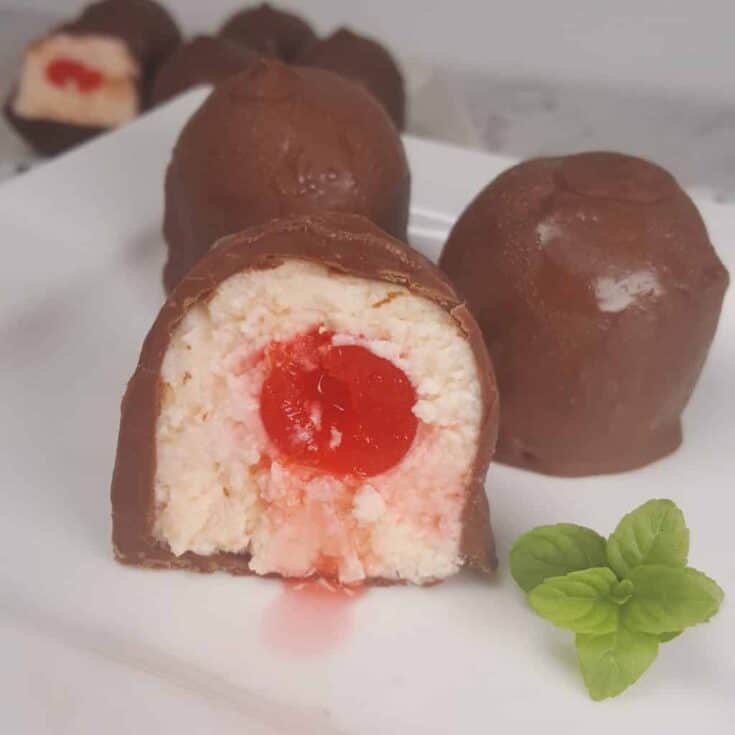 Image for Cherry Cordial Cheesecake Bites - Perfect & Festive Dessert!