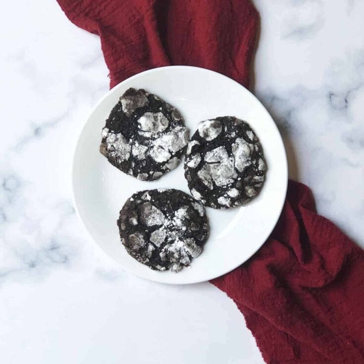 Image for Chocolate Peppermint Christmas Crinkle Cookies Recipe