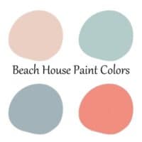 This shows four beach house paint colors.