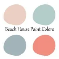 This shows four beach house paint colors.
