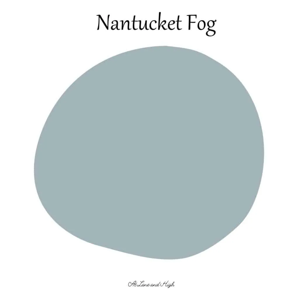 This is a paint swatch of Nantucket Fog.