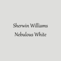 A swatch of Sherwin Williams Nebulous White.