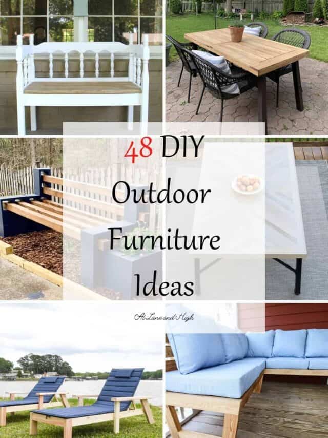 48 Cheap and Easy DIY Outdoor Furniture Ideas